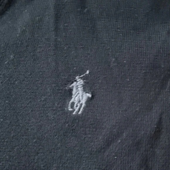 Polo by Ralph Lauren Men's Classic Black V-Neck Sweater - Picture 3 of 3